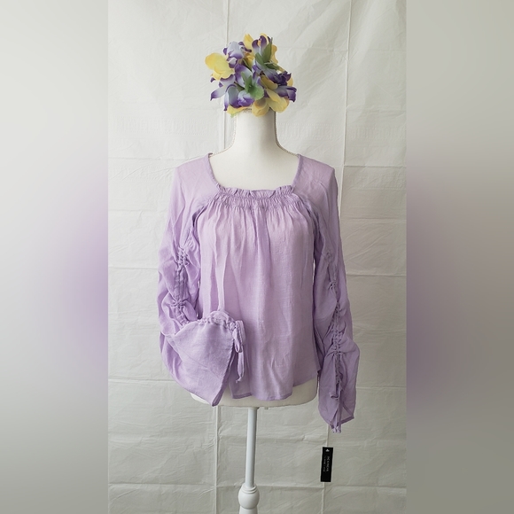 ZAC & RACHEL Ruched Blouse - Picture 1 of 10